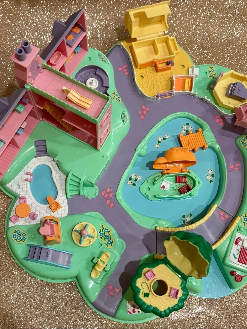 1991 Polly’s Dream World  Version #3 White Pool Tile w/Orange Diving Board
